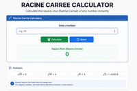  Racine Carree Calculator